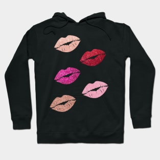 Traditional Faux Glitter Lips Pack Hoodie